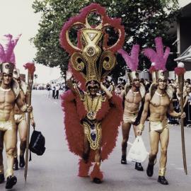 The Latin Americans, Sydney Gay and Lesbian Mardi Gras parade, Oxford Street Darlinghurst, 1998