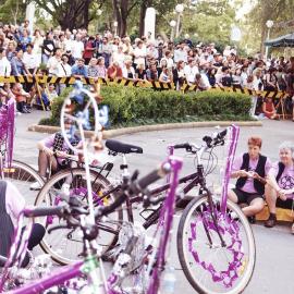 Parade entrants, Sydney Gay and Lesbian Mardi Gras Parade, Elizabeth Street Sydney, 1999
