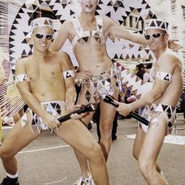 Parade entrants in Sydney Gay and Lesbian Mardi Gras Parade, Darlinghurst, 1999