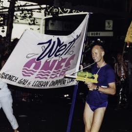 Wet Ones in Sydney Gay and Lesbian Mardi Gras Parade, Oxford Street Darlinghurst, 1999