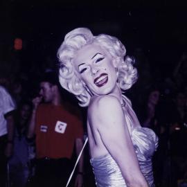 Marilyn Monroe impersonator, Sydney Gay and Lesbian Mardi Gras Parade, Darlinghurst, 1996