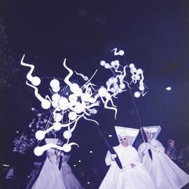 Parade entrants in Sydney Gay and Lesbian Mardi Gras Parade, Darlinghurst, 1996