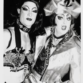 Drag queens in Sydney Gay and Lesbian Mardi Gras Parade, Darlinghurst, 1996