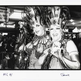 Parade entrants, Sydney Gay and Lesbian Mardi Gras Parade, Oxford Street Darlinghurst, 1995