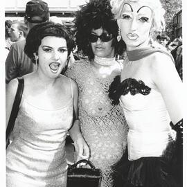 Drag queens at Frocks on the Rocks, Playfair Street The Rocks, 1997
