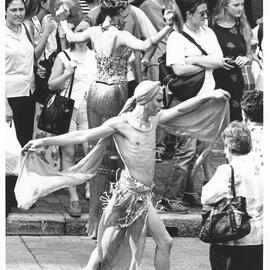 Attendees at Frocks on the Rocks, Playfair Street The Rocks, 1997