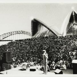 Mark Trevorrow at Mardi Gras Festival Launch, Sydney Opera House Bennelong Point, 1996