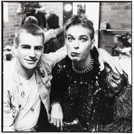 Tony Carden and Julian Clary at Mardi Gras Party, Sydney Showground Moore Park, 1993