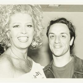 Carlotta and Paul Capsis at a Sydney Gay and Lesbian Mardi Gras party, 1996