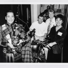 Tracey Michaels and Julie McCrossin attend the International Gay Travel Association (IGTA) conference, 1996