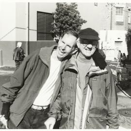 Ian McNeill with David Urquhart at Pride Week launch, 1996