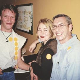 Philip Medcalf with attendants at Boys Own Bake Off, 1998