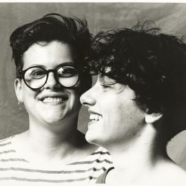 Gillian Minervini and her partner Barbara Totterdell, 1990