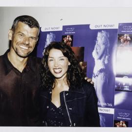 David McLachlan and Dannii Minogue at launch party for her music single Everlasting Night, 1999