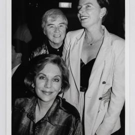 Ita Buttrose, Dawn O'Donnell and Aniek Baten at The Tilbury Hotel, Nicholson Street Woolloomooloo, 1996