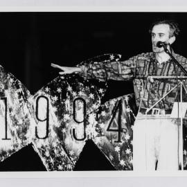 Paul O'Grady presents at Sydney Gay and Lesbian Mardi Gras Awards Night, 1994