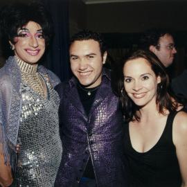 Drag Queen Claire De Lune at Oz Showbiz Cares Christmas event, 2000