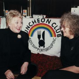 Carole King and Toni Lamond at Oz Showbiz Cares event at Darlinghurst Road Potts Point, no date