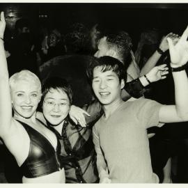 Attendees at the Spunk n Funk dance party at Skygarden, Castlereagh Street Sydney, 1996