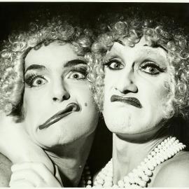 Drag queens Corbeth and Cindy Pastel as Baby Jane Hudson, no date