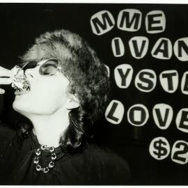 Madame Ivana performs at Performance Space on Cleveland Street Redfern, 1995