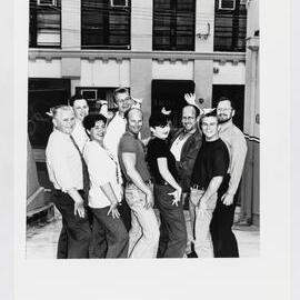 PRIDE Board in front of new centre on Hutchinson Street Surry Hills, 1995