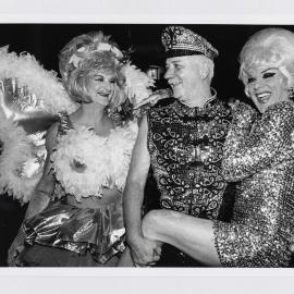 PRIDE party attendees dressed in drag, 1998