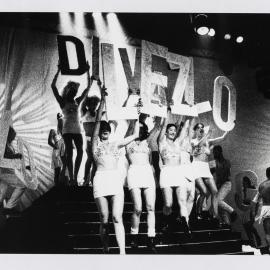 Diva Lezzo perform at the 4am show, PRIDE party, 1993