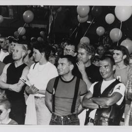 Crowd at an anti-racism rally, Taylor Square Sydney, 1996