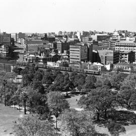 View over Belmore Park Sydney, 1957