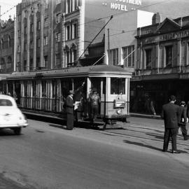 George Street between Hay Street and Rawson Place Haymarket Sydney, 1953