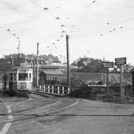 Johnston's Creek The Crescent at Commercial Road now City West Link Annandale, 1958