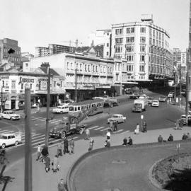 Elizabeth Street near Eddy Avenue Central Railway Sydney, 1960