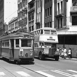 Elizabeth Street at Market Street Sydney, 1961