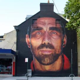 Adam Goodes Mural, Foveaux Street Surry Hills, COVID-19 lockdown, 2021