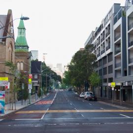 Chalmers Street Surry Hills, COVID-19 lockdown, 2021