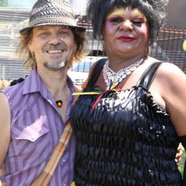 Nana Miss Koori and Tim Bishop, Victoria Park, Mardi Gras Fair Day, 2018