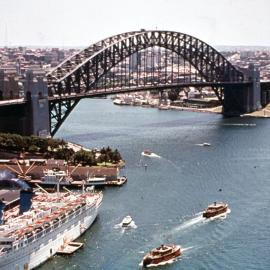 Sydney Harbour Bridge from AMP Building Sydney, circa 1963-1975