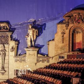 Interior of Capitol Theatre before restoration, Campbell Street Haymarket, 1992