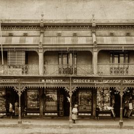 Brennans shopfront, unknown location, no date