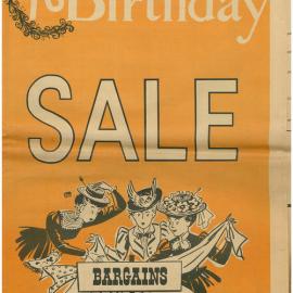 Newsclipping - Brennans 70th Birthday Sale, 1968