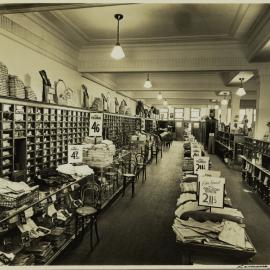 Menswear department, Brennans, King Street Newtown, no date