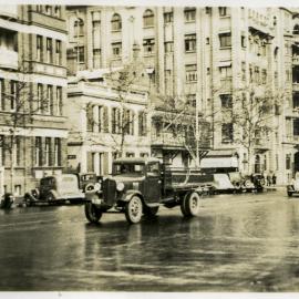 Truck in Macquarie Street Sydney, circa 1937-1938