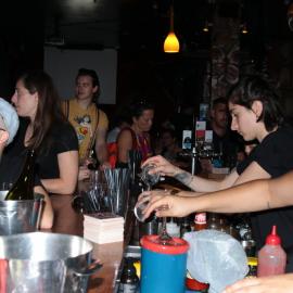 Post rally celebration of the YES result at the Bearded Tit, Regent Street Redfern, 2017