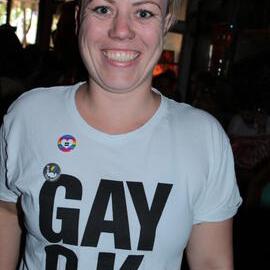 Gay OK, celebrating the YES results at the Bearded Tit, Regent Street Redfern, 2017