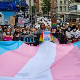 Pride in Protest, International Transgender Day of Visibility, King Street Sydney, 2022