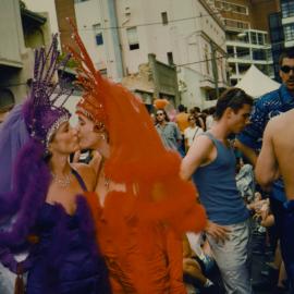 Married at Sydney Gay and Lesbian Mardi Gras (SGLMG) after party in The Laneway, Sydney, 1998