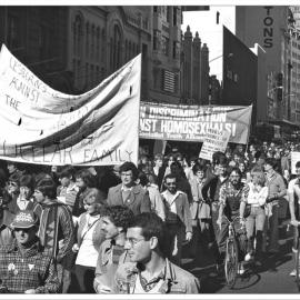 Morning March, Gay Solidarity Day, George Street Sydney, 1978