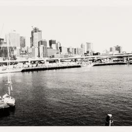 View looking south from Darling Harbour, circa early 1990s