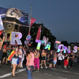 First Nations peoples, Mardi Gras Parade, Oxford Street Sydney, 2018